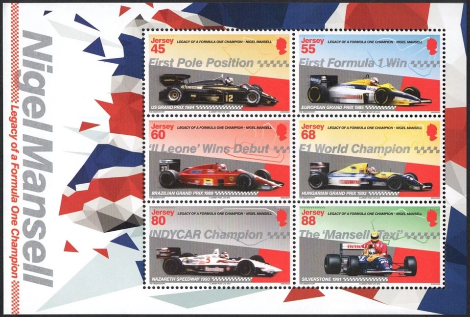 Jersey year 2013 Formula 1 Automobile Racing Nigel Mansell  MNH ** - Image 1 of 1