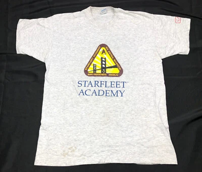 Vintage Star Trek Mens Shirt Gray Size XLarge Next Generation Starfleet Academy - Image 1 of 4