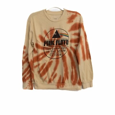 Moletom feminino Pink Floyd The Dark Side Of The Moon bege marrom gola redonda P - Imagem 1 de 4