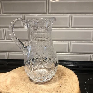 Vintage Quartkrug aus geätztem Glas - Bild 1 von 9
