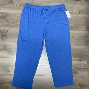 Saddlebred Men’s XXL 2x Blue Lounge Pants Drawstring Elastic Waist Lightweight - Picture 1 of 7