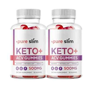 2-Pack Pure Slim Keto ACV Gummies, PureSlim Gummies Weight Loss -120 Gummies - Picture 1 of 3