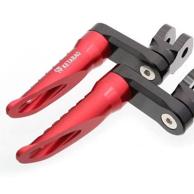 Clavijas de pie delanteras inferiores Bob 1,5 pulgadas rojas para Honda VFR1200F 10 11 12 13 14 15 16 Foto 1 de 4