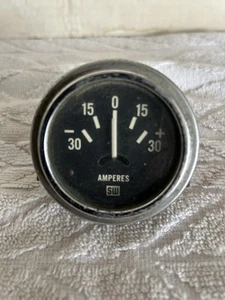 Original Vintage Stewart Warner SW Amperes Gauge 359L-E11 +30 -30 Ammeter Used - Picture 1 of 8