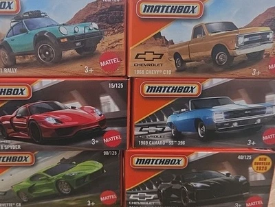 Matchbox Power Grabs Corvettes Camaro C10 Porsche 918 Spyder - Image 1 of 3