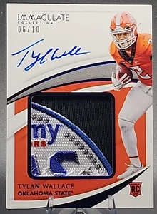 Tylan Wallace/10 2021 Panini Immaculate Rookie RC Auto RPA Bowl Patch Ravens SP - Imagen 1 de 2