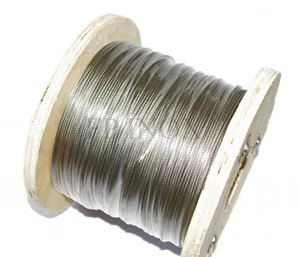 Câble inox A4-316 Diamètre 4mm rouleaux 250 mètres 7x7 fils - Picture 1 of 1