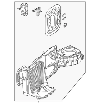 Estuche evaporador original Mercedes-Benz 247-830-95-02 Foto 1 de 3