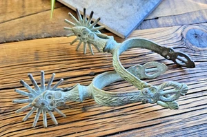 Dekorative Stiefelsporen im spanischen Kolonialstil im Gaucho-Stil - Bild 1 von 11