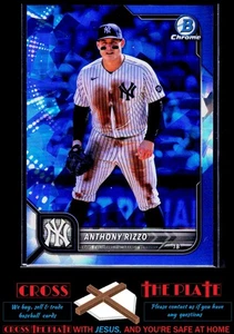 2022 Bowman Chrome Sapphire Edition Anthony Rizzo New York Yankees #86 - Picture 1 of 2