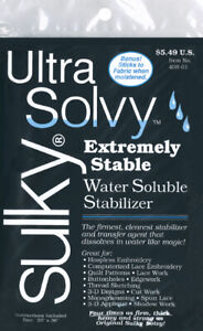 Sulky Ultra Solvy Water-Soluble Stabilizer-19.5"X36", 408-01
