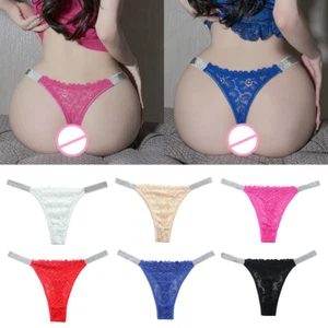 Mutandine donna sexy pizzo slip intimo vita media lingerie mutandine perizoma - Foto 1 di 31