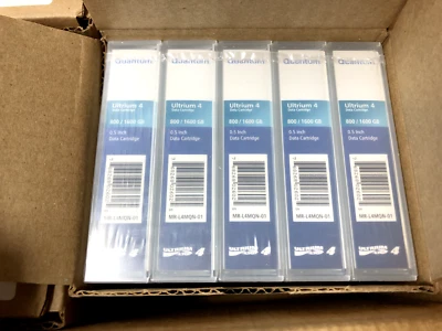 (10 PACK) QUANTUM LTO4 Tape MR-L4MQN-01 ULTRIUM /1800GB 1.6TB Storage -NEW - Image 1 of 2