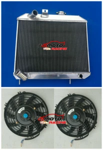 3 Row Aluminum Radiator+Fan For 1941-1952 Jeep Willys MB CJ-2A M38 / Ford GPW - Picture 1 of 6