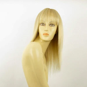 mid length wig women blond golden wick very light blond ref: abby 24bt613 PERUK - Imagen 1 de 8