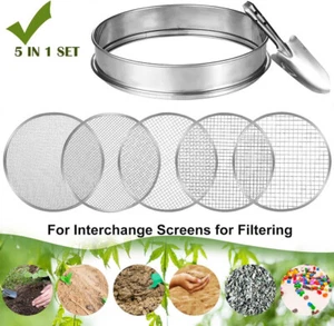 Siebmeister 5000, 5in1 Gartensieb, 5 austauschbare Siebeinsätze Ø 3,5,8,10,12mm - Bild 1 von 5