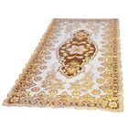 Chic Gold Floral Placemats 60X120cm Large Embroidered Table Runner For Dining