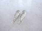 2 Extra Tiny Small Silver Metal Celtic Swirly Filigree Hair Clip For  Fine Thin