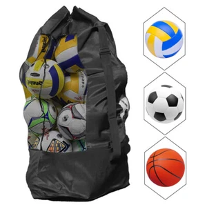 Ball Carry Bag Mesh Football Bag Soccer Carrying Sack Basketball Storage Bag - Picture 1 of 11