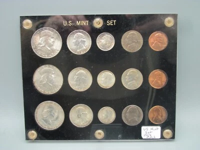 1954 P, D, S US Silver Mint Set in Capital Plastics Holder - Image 1 of 4