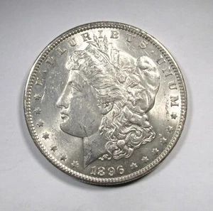1896 Silver Morgan Dollar CH AU Coin AQ707 - Picture 1 of 3