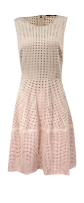 Vestido perforado de gamuza sintética Tommy Hilfiger para mujer (2, negro) Foto 1 de 3