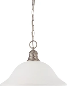Nuvo Signature LED Brushed Nickel And Frosted Glass Pendant - Picture 1 of 1