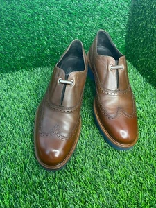 Salvatore Ferragamo Herren Braun Brixen Sport Budapester Halbschuhe Gr.US9 Slipper - Bild 1 von 11