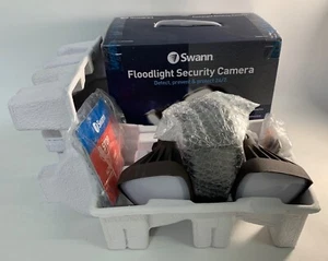 Swann Wi-Fi Floodlight Security Camera w/ Lights & Siren 1080p - Picture 1 of 10