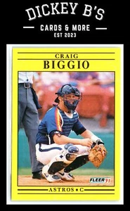 1991 Fleer #499b Craig Biggio Houston Astros - Picture 1 of 2