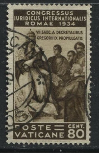 Vatican 1935 80 cents brown used - Picture 1 of 1