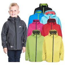 Trespass Qikpac Kids Waterproof Jacket Breathable Boys Girls School Raincoat