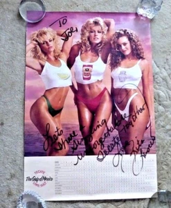 PÓSTER DE COLECCIÓN HERMOSA MUJER RUBIA TECATE CERVEZA TRAGO DE MÉXICO INSCRITO 1989 - Imagen 1 de 8