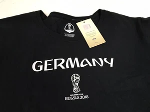 FIFA Fussball-Weltmeisterschaft Russland 2018 Herren Deutschland weiß Ringer Tshirt Größe Large neu mit Etikett - Bild 1 von 7