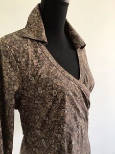Kathmandu Womens Size 18 Small Mock Wrap Shirt Paisley Pattern - Picture 1 of 14