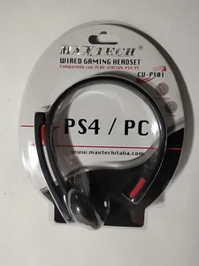 Cuffia PC PS4 Wired Gaming Headset CU-PS01 Auricolare con Microfono ORIENTABILE  - Foto 1 di 3
