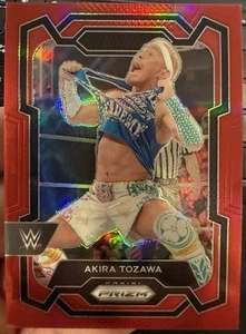2024 WWE Prizm Akira Tozawa Red Refractor /299 Alpha Academy #128 - Picture 1 of 2