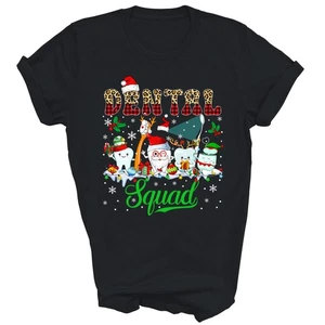 Dental Squad Christmas Dentist Assistant Hygienist Unisex Shirt Gift - Picture 1 of 5