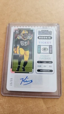 KINGSLEY ENAGBARE 2022 PANINI CONTENDERS ROOKIE TICKET STUB #237 AUTO #15/55 - Image 1 of 3