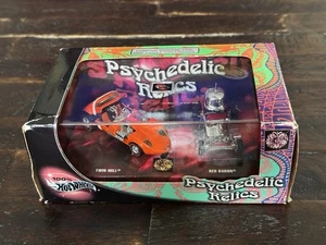 100% Hot Wheels Psychedelic Relics Twin Mill & Red Baron '60s Custom Car Culture - Picture 1 of 8