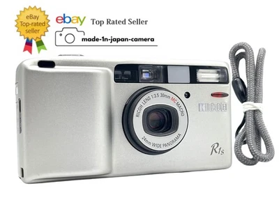 *N MINT w/Case* Ricoh R1s R1 S Silver 35mm Point & Shoot Film Camera From JAPAN - Image 1 of 4