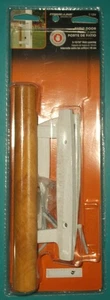 PRIME LINE PATIO DOOR WOOD METAL HANDLE 3-15/16 IN HOLE SPACING WHITE C1204 NEW - Picture 1 of 9