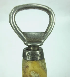 Pre Pro Rainier Cerveza Cuello Esterlina Cuerno Asta o Cuerno Mango Tapa Botella Abridor 6.5 - Imagen 1 de 7