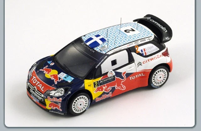 Citroen Ds3 Wrc Red Bull #2 Winner Rally Acropolis 2011 S.Ogier S3310 1:43 Spark - Imagem 1 de 2