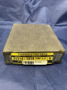 Eklind 31314 7/32” Standard Grip 3” Arm Hex T Keys - Lot of 6 - NOS - Picture 1 of 3