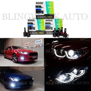 KONIK HIR2 9012 HB3 H11 LED Headlight Fog Light for Ford FGX Falcon XR6 Turbo G6 - Picture 1 of 10