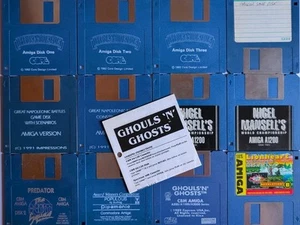 Job lot of AMIGA Floppy Disk Games - Premiere, Predator, Populous, Ghouls'N' - Photo 1/9