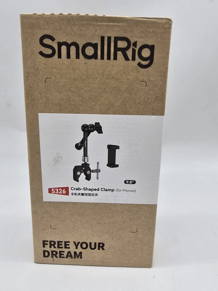 SmallRig 10 Inch Magic Arm w/ Super Clamp Large Crab Pliers Clip KBUM2732B