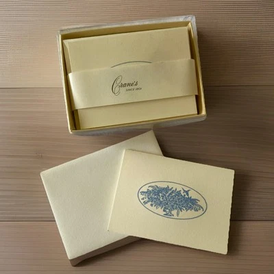 Vintage Crane’s Engraved Gift Enclosures 7 Cards & Envelopes 1988 Marlene Moore - Image 1 of 4