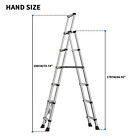 2023 Folding Step Ladder Safety Non Slip Mat Tread Steel /Alu Steel Ladders